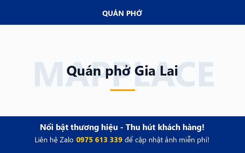 Quán phở Gia Lai