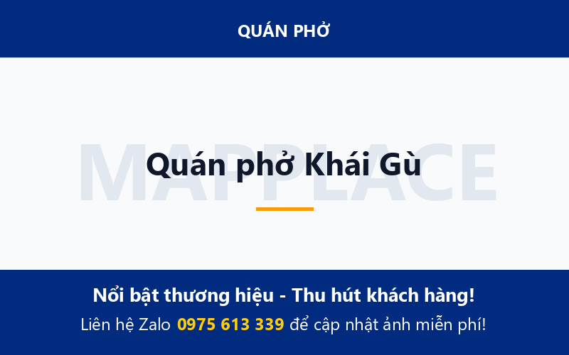 Quán phở Khái Gù