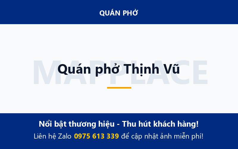 Quán phở Thịnh Vũ