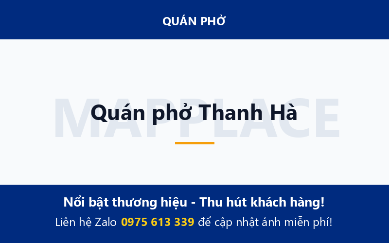 Quán phở Thanh Hà