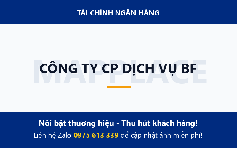 CÔNG TY CP DỊCH VỤ BF