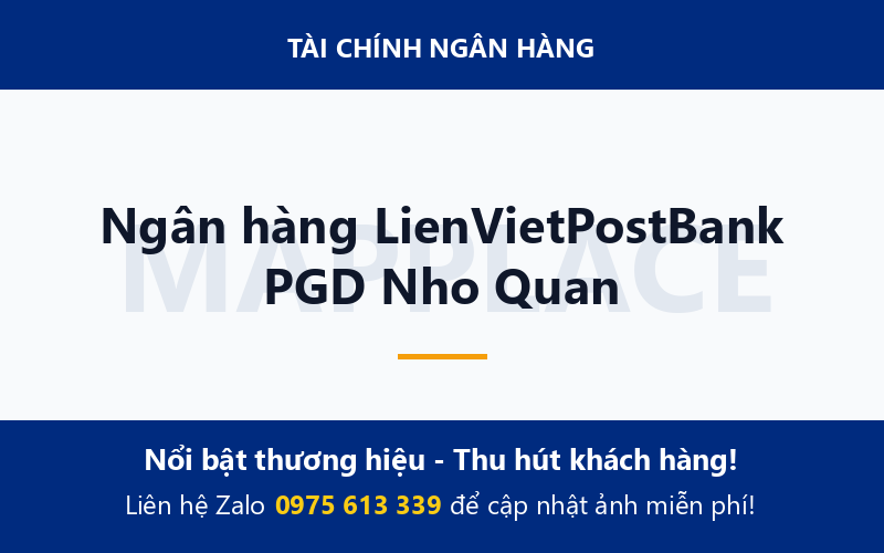 Ngân hàng LienVietPostBank PGD Nho Quan