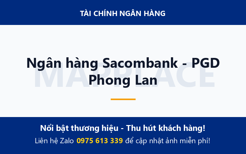 Ngân hàng Sacombank - PGD Phong Lan