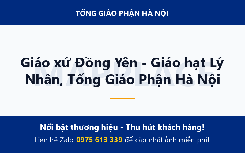 Giáo xứ Đồng Yên - Giáo hạt Lý Nhân, Tổng Giáo Phận Hà Nội