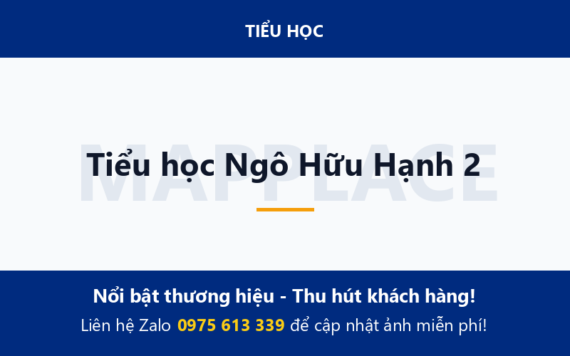 Tiểu học Ngô Hữu Hạnh 2