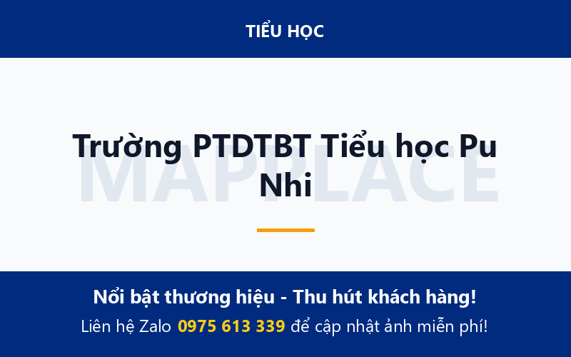 Trường PTDTBT Tiểu học Pu Nhi