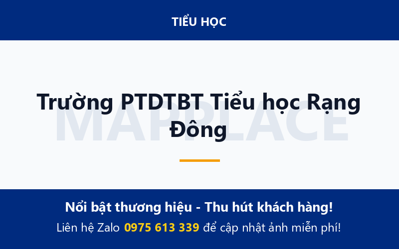 Trường PTDTBT Tiểu học Rạng Đông