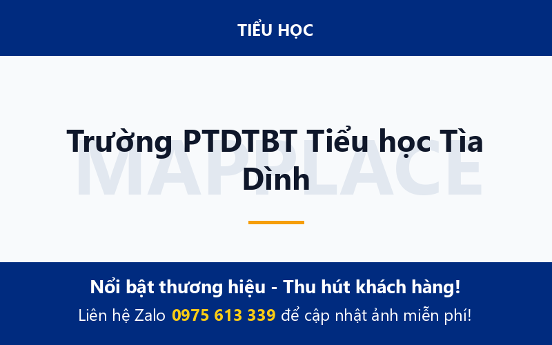 Trường PTDTBT Tiểu học Tìa Dình