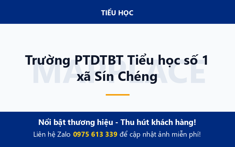 Trường PTDTBT Tiểu học số 1 xã Sín Chéng