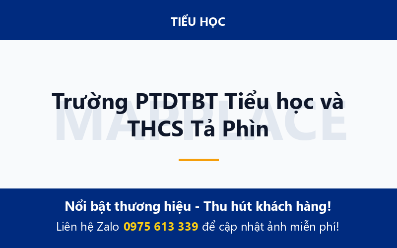 Trường PTDTBT Tiểu học và THCS Tả Phìn