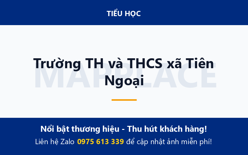 Trường TH và THCS xã Tiên Ngoại