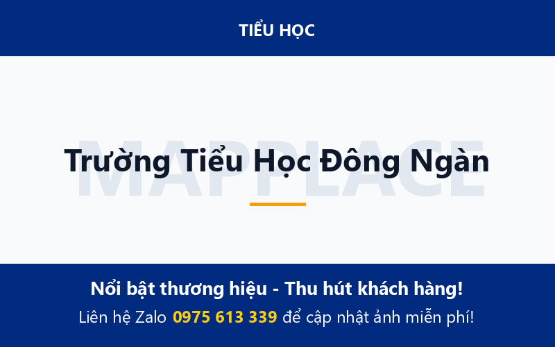Trường Tiểu Học Đông Ngàn