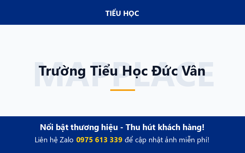 Trường Tiểu Học Đức Vân
