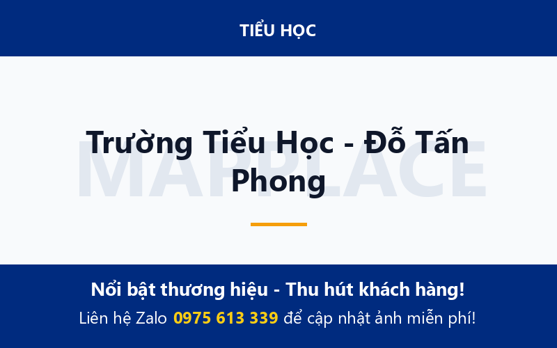 Trường Tiểu Học - Đỗ Tấn Phong