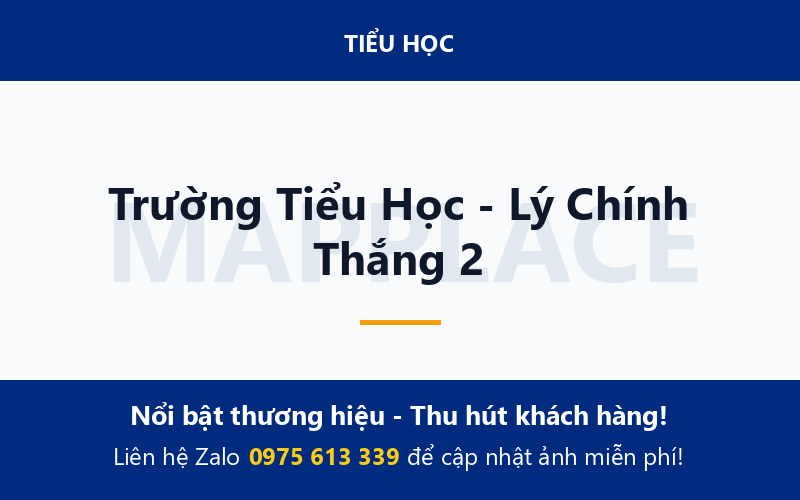 Trường Tiểu Học - Lý Chính Thắng 2