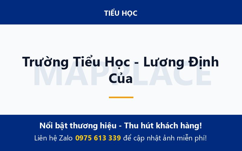 Trường Tiểu Học - Lương Định Của