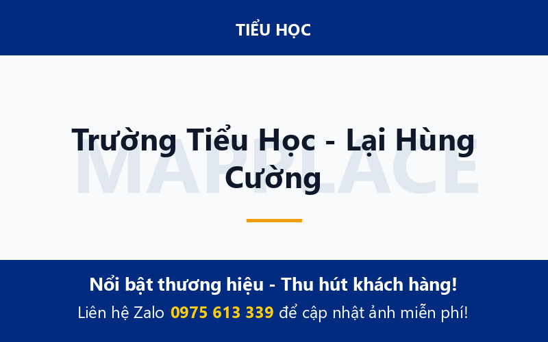 Trường Tiểu Học - Lại Hùng Cường