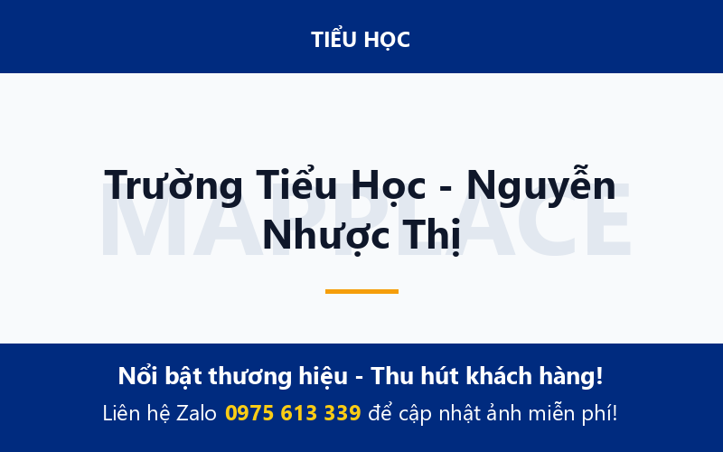 Trường Tiểu Học - Nguyễn Nhược Thị