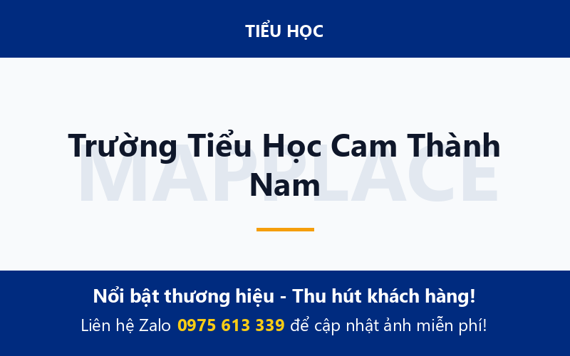 Trường Tiểu Học Cam Thành Nam