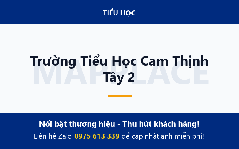 Trường Tiểu Học Cam Thịnh Tây 2