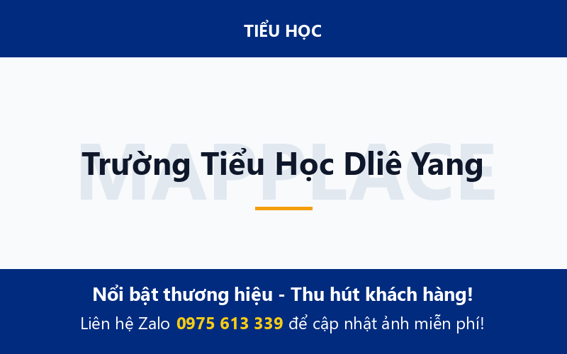 Trường Tiểu Học Dliê Yang
