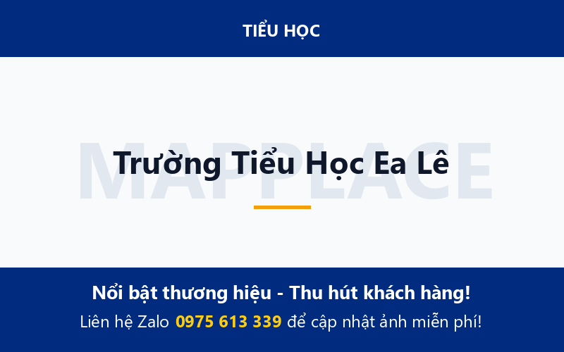 Trường Tiểu Học Ea Lê