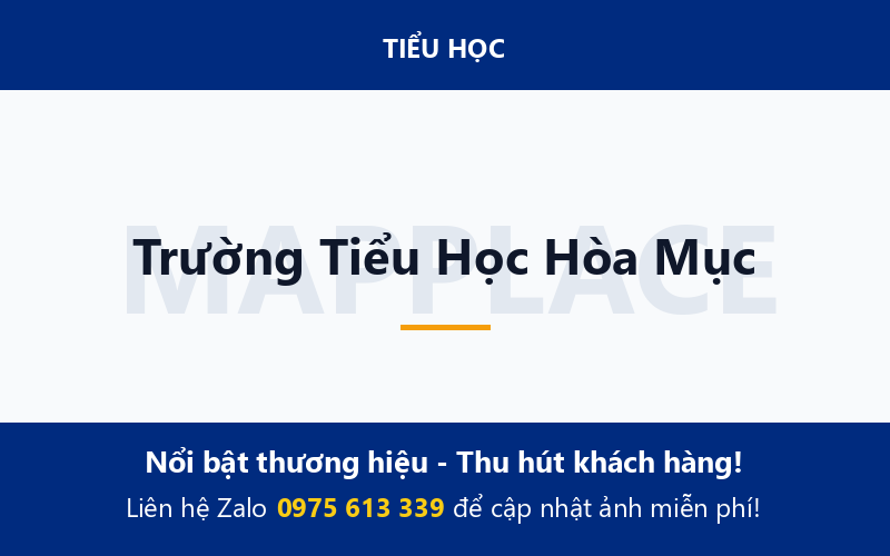 Trường Tiểu Học Hòa Mục