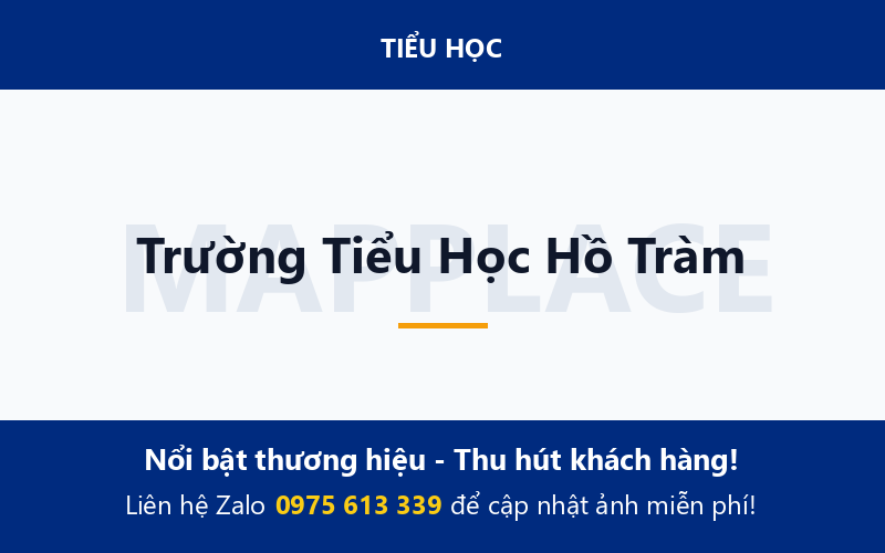Trường Tiểu Học Hồ Tràm