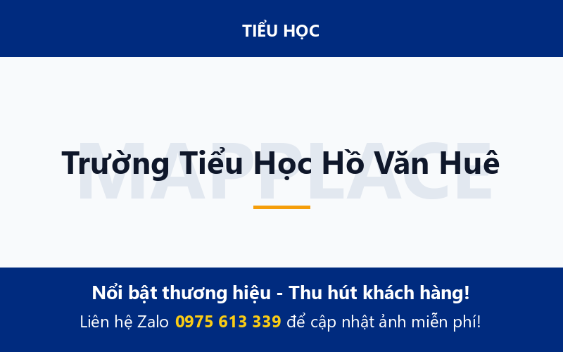 Trường Tiểu Học Hồ Văn Huê