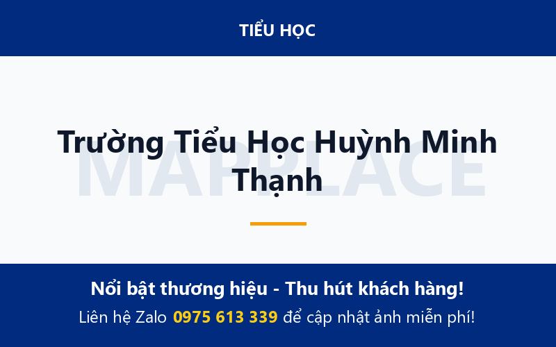 Trường Tiểu Học Huỳnh Minh Thạnh