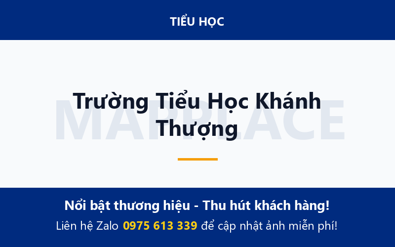 Trường Tiểu Học Khánh Thượng