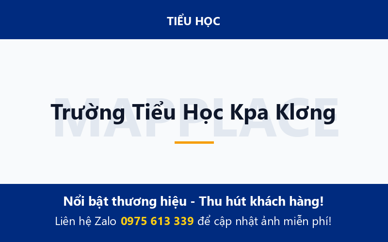 Trường Tiểu Học Kpa Klơng