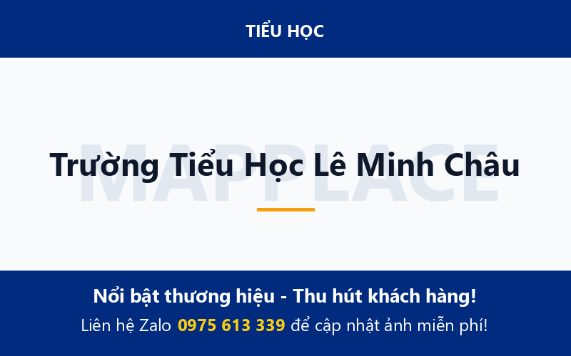 Trường Tiểu Học Lê Minh Châu