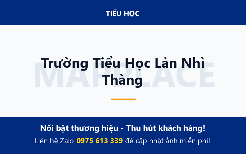 Trường Tiểu Học Lản Nhì Thàng