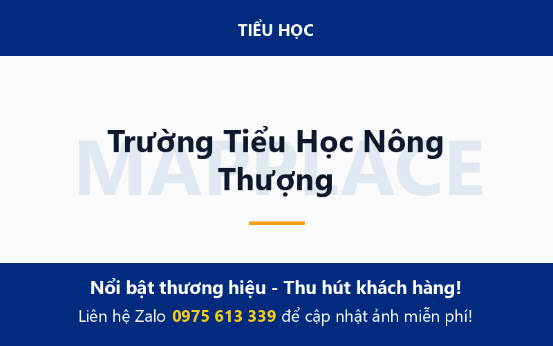 Trường Tiểu Học Nông Thượng