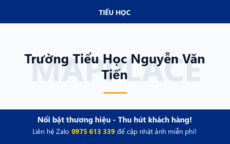 Trường Tiểu Học Nguyễn Văn Tiến
