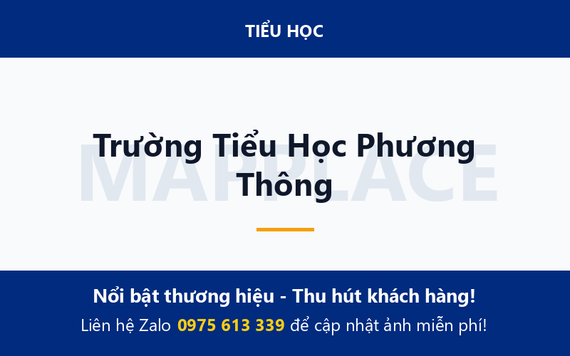 Trường Tiểu Học Phương Thông