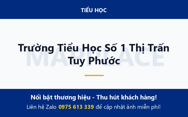 Trường Tiểu Học Số 1 Thị Trấn Tuy Phước
