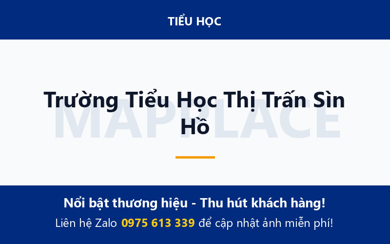Trường Tiểu Học Thị Trấn Sìn Hồ
