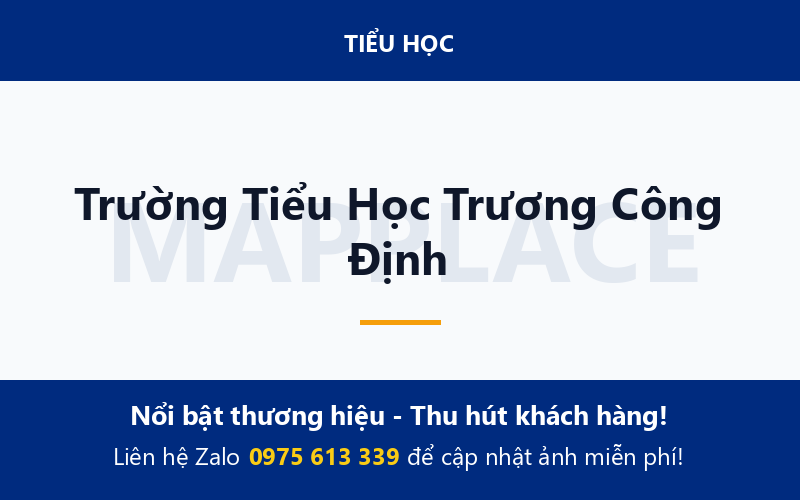 Trường Tiểu Học Trương Công Định