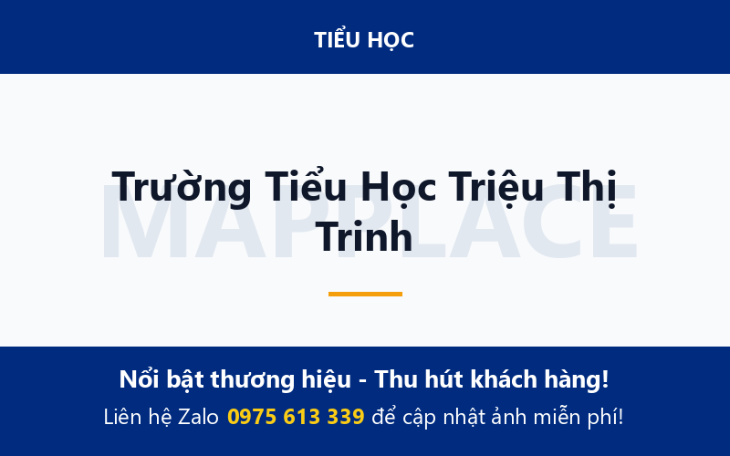 Trường Tiểu Học Triệu Thị Trinh