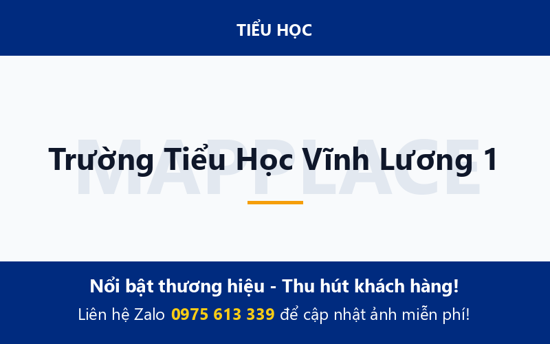 Trường Tiểu Học Vĩnh Lương 1