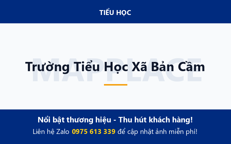 Trường Tiểu Học Xã Bản Cầm
