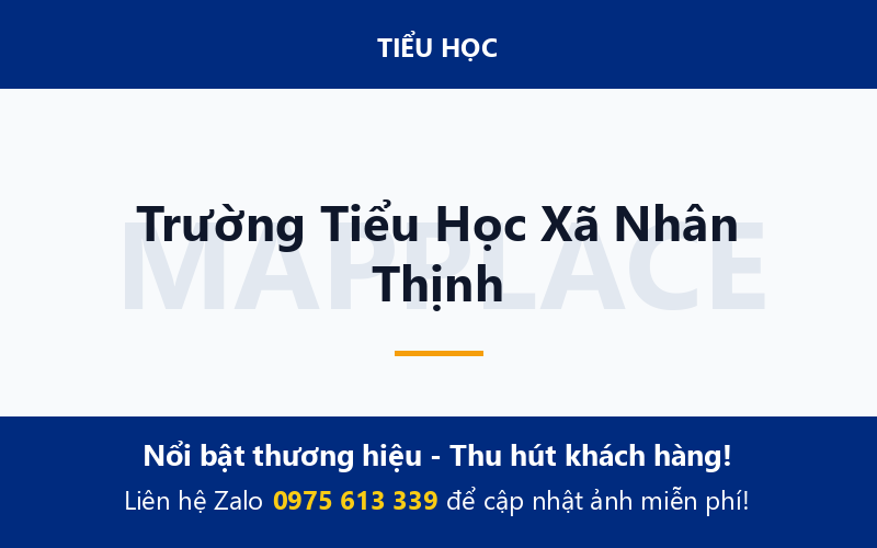 Trường Tiểu Học Xã Nhân Thịnh