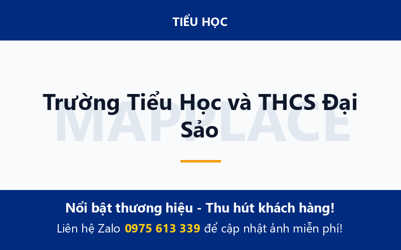 Trường Tiểu Học và THCS Đại Sảo