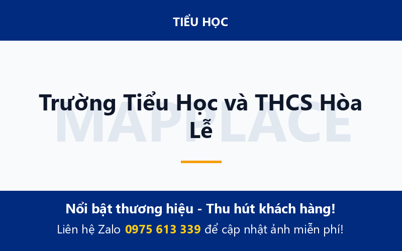 Trường Tiểu Học và THCS Hòa Lễ