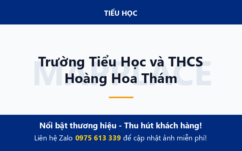 Trường Tiểu Học và THCS Hoàng Hoa Thám