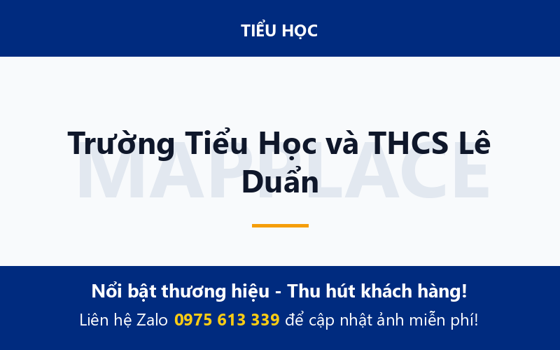 Trường Tiểu Học và THCS Lê Duẩn