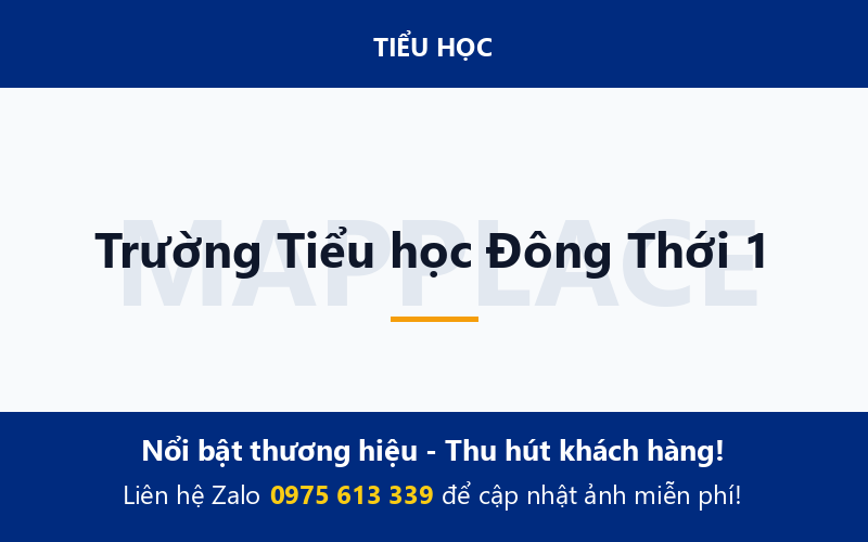 Trường Tiểu học Đông Thới 1