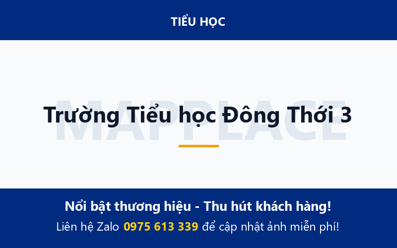 Trường Tiểu học Đông Thới 3